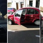Accident pe str Primariei, o gravida transportata la spital dupa ce taxiul in care se afla s-a rasturnat