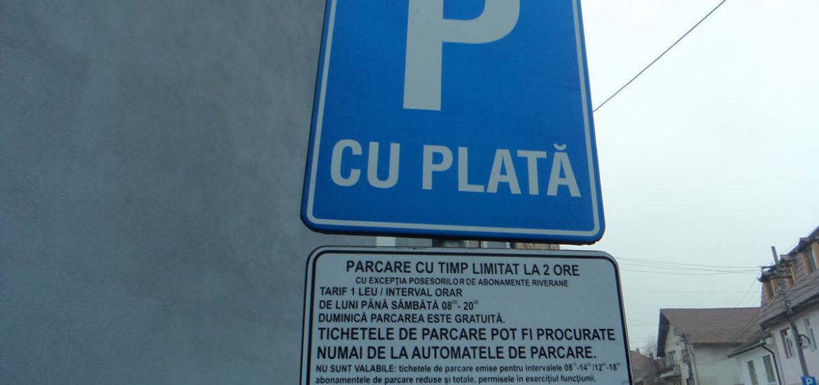 Parcarea va fi gratuita, in Oradea, in zilele de 22 si 29 aprilie