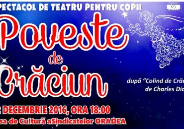Teatrul Coquette din București, ajunge la Oradea cu spectacolul „Poveste de Crăciun”