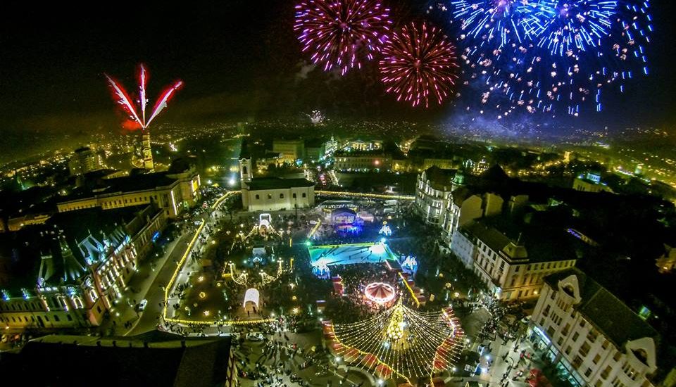Revelion 2018, in Oradea, cu focuri de artificii din trei locatii