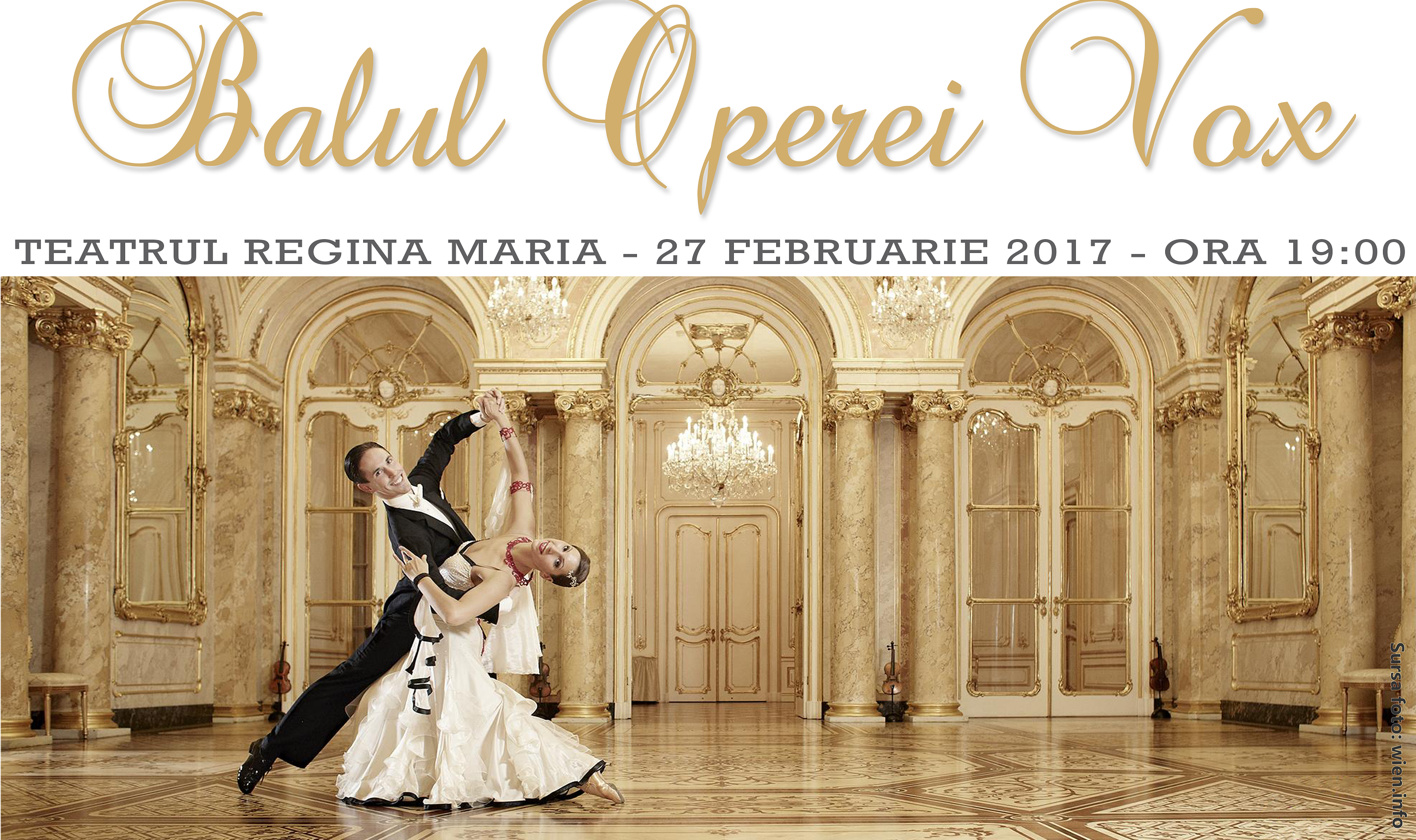 Balul Operei Vox 2017 la Teatrul Regina Maria, din Oradea, pentru al doilea an consecutiv