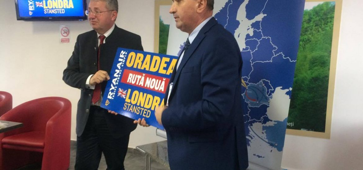 Aeroportul Oradea si RyanAir anunta o noua ruta, Oradea – Londra, cu o frecventa de 3 zboruri pe saptamana