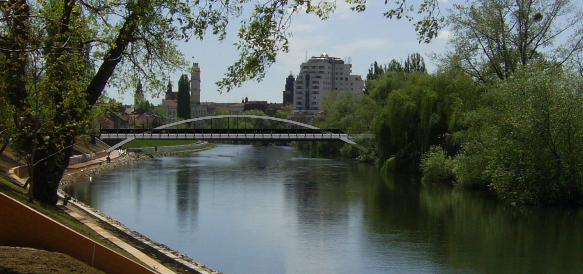 Podul Centenarului - Plevnei langa Centrul de calcul Oradea
