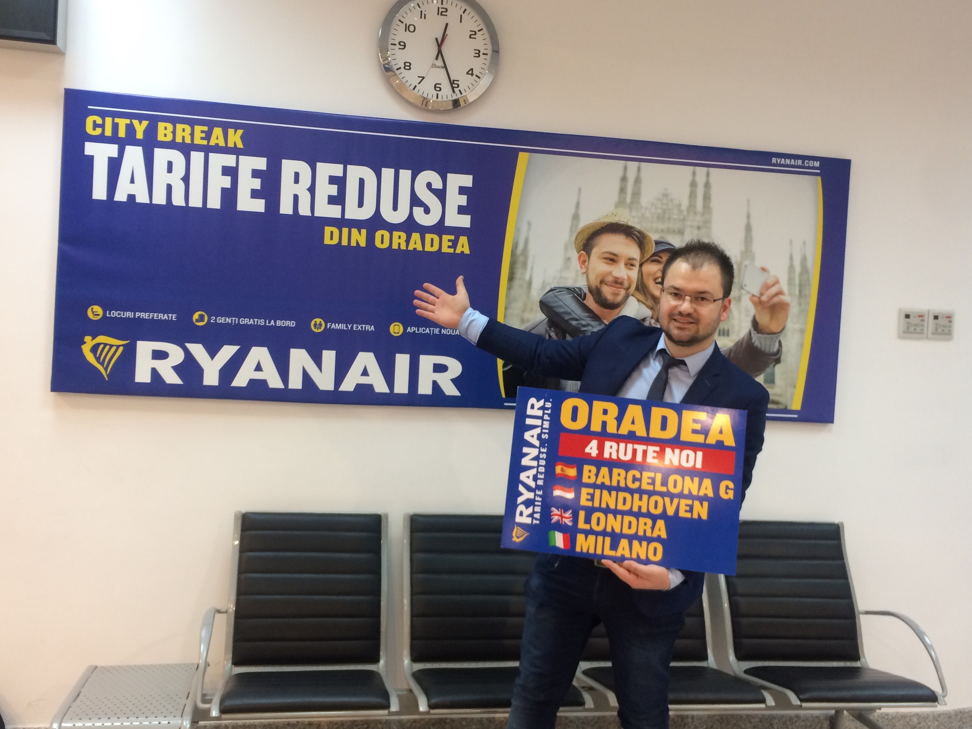Reactia RyanAir, dupa suspendarea cursei Oradea-Londra