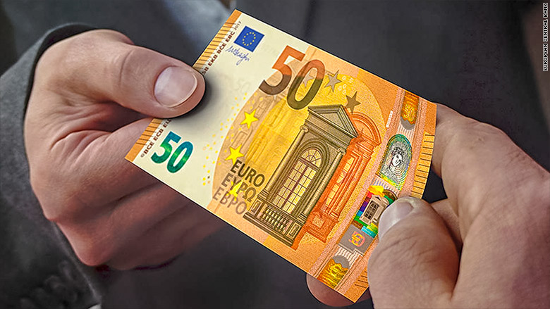 Banca Centrală Europeană introduce in circulaţie, începând cu 4 aprilie 2017, noua bancnotă de 50 de euro. (VIDEO)