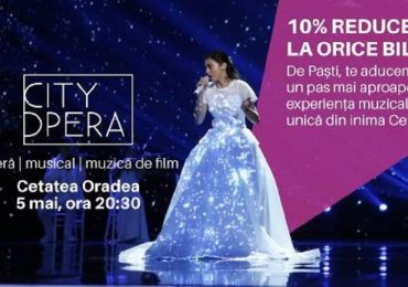 Reducere de 10% de Paște pentru biletele de la concertul City Opera 2017, a Laurei Bretan
