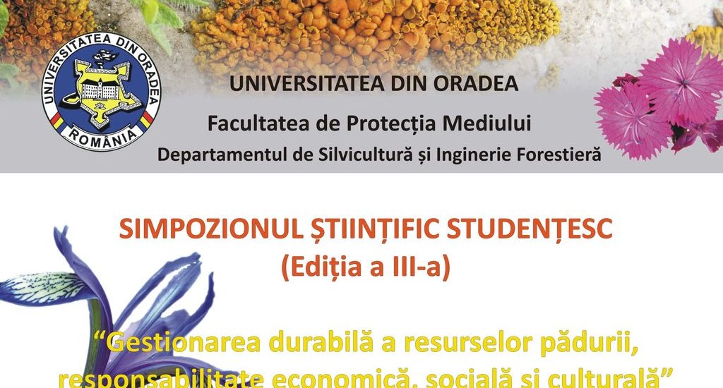 Simpozion studentesc pe tema resurselor padurii la Universitatea Oradea