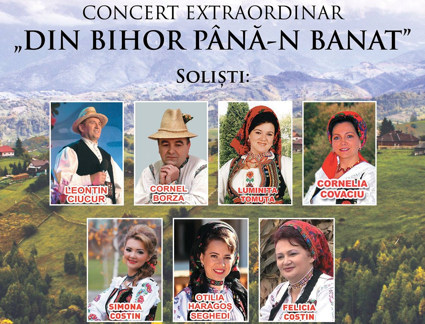 Concert extraordinar “DIN BIHOR PÂNĂ-N BANAT”, al Ansamblului Artistic Crișana