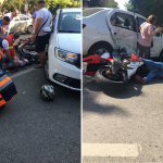 UPDATE! Accident fatal pe str. Transilvaniei. Un motociclist a decedat in urma unui impact cu un autoturism (FOTO)