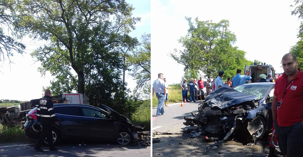 Accident grav intre Salonta si Oradea, in aceasta dimineata, in apropiere de Madaras (FOTO)