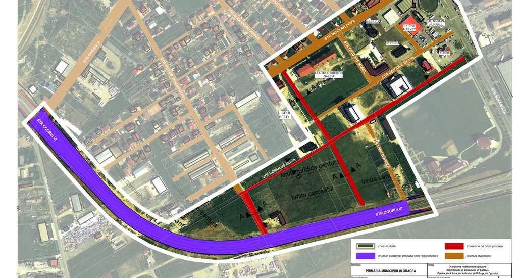 Primaria Oradea va realiza un drum colector langa Centura Oradea, in zona strazii Ciheiului