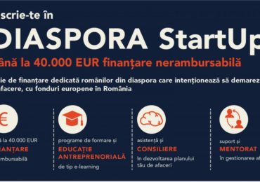 Pornesc înscrierile pentru Diaspora StartUp: 40.000 de euro pentru antreprenori români de peste hotare