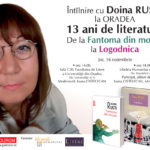 Doina Ruști, celebra voce feminina a literaturii contemporane, isi va intalni cititorii la Oradea