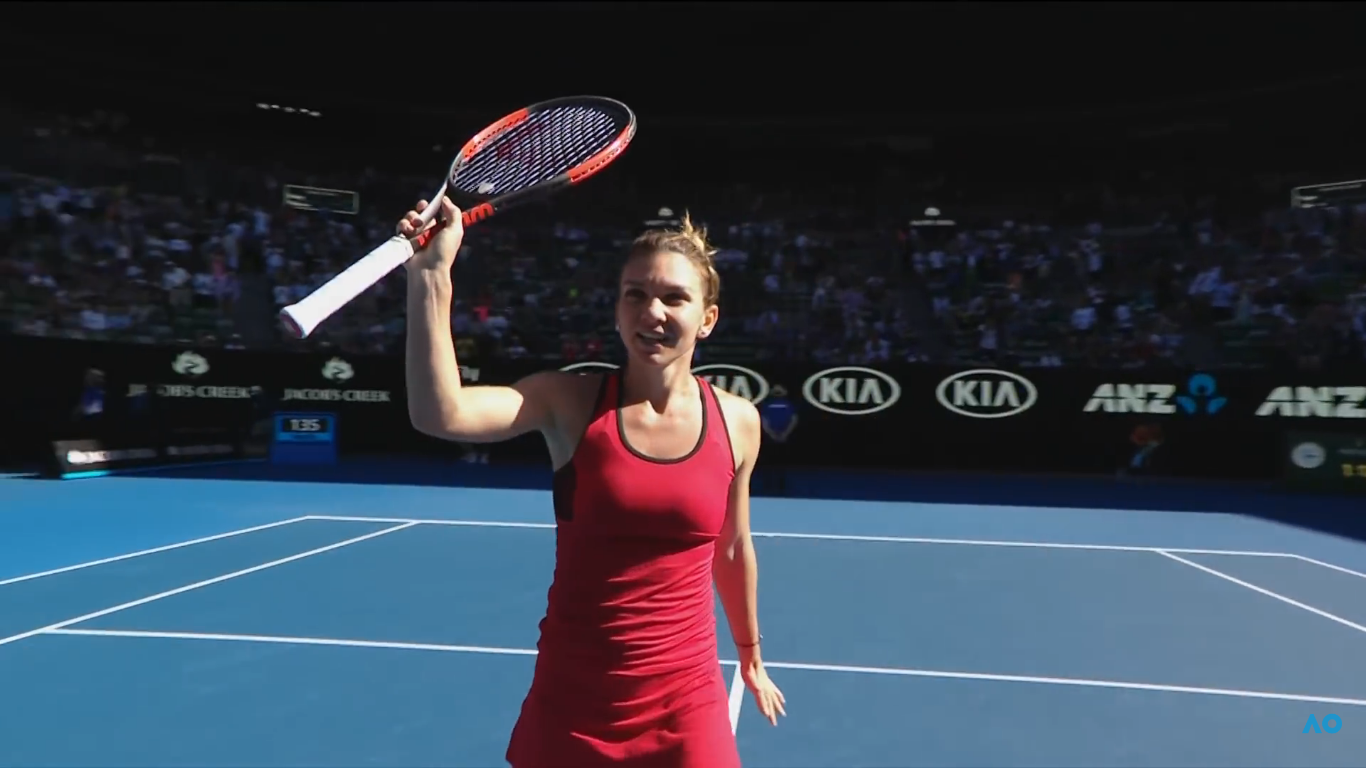 Victorie epica a Simonei Halep in semifinala de la Melbourne, dupa 6-3,4-6,9-7 cu Angelique Kerber
