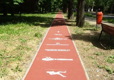 S-a finalizat pista de alergare sintetica de 1 km, din Parcul Bratianu din Oradea (FOTO)
