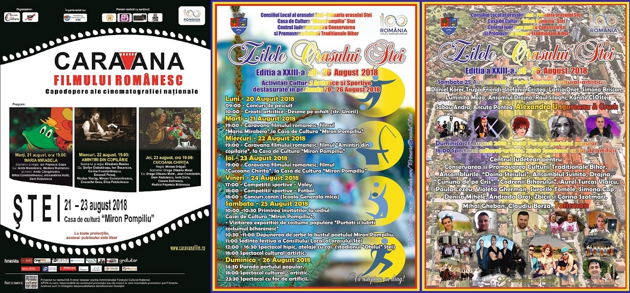 O saptamana de distractie si filme bune in cadrul celei de a XXIII-a editii a Zilelor orasului Stei