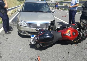 accident Sinteu motociclist