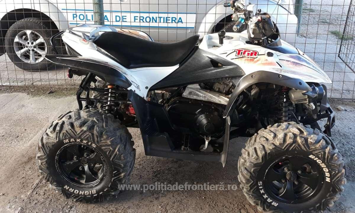 ATV furat din Franta, retinut in Vama Salonta, in timp ce un cetatean roman incerca sa-l introduca in tara