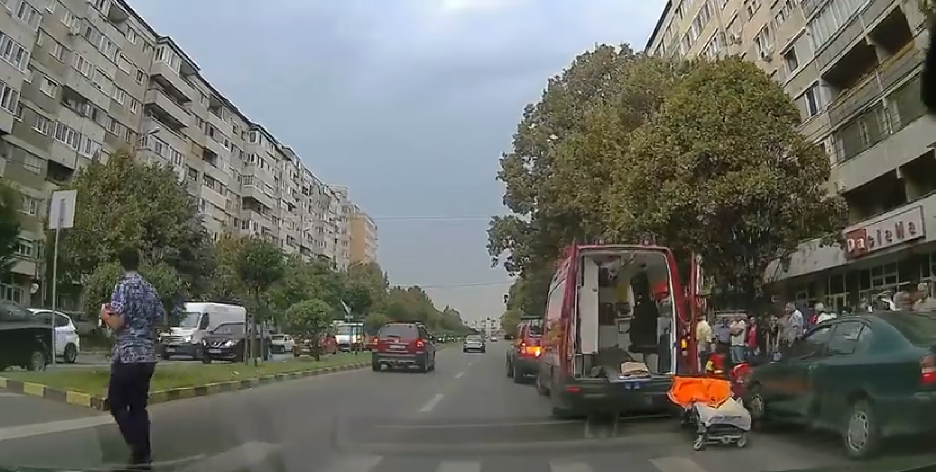 Femeie lovita pe trecerea de pietoni de pe bulevardul Dacia
