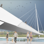 Imagini cu proiectul noului pod pietonal ce va fi construit in Oradea (FOTO)