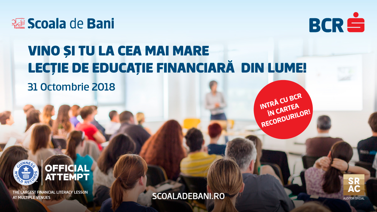 Eveniment de Cartea Recordurilor la Oradea. Ce mai mare lectie de educatie financiara din lume