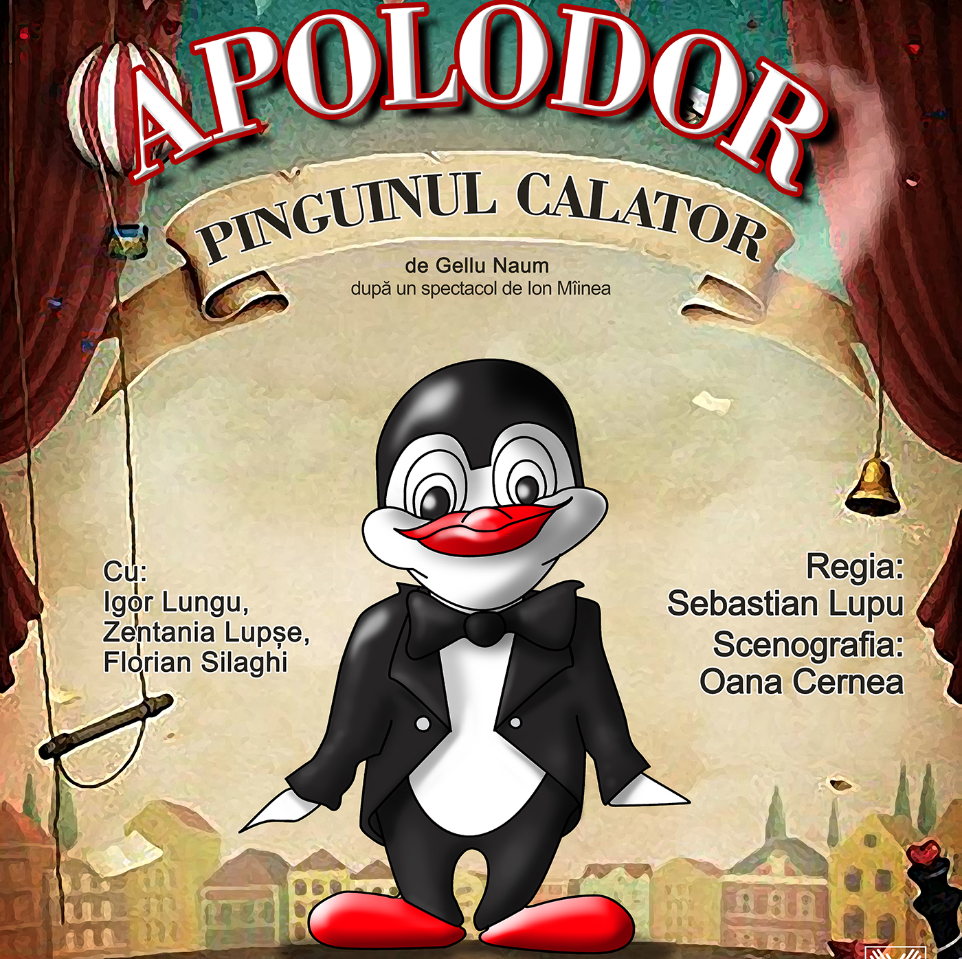 A doua premiera in stagiunea 2018/2019, la Teatrul Arcadia, cu “Apolodor, pinguinul călător”