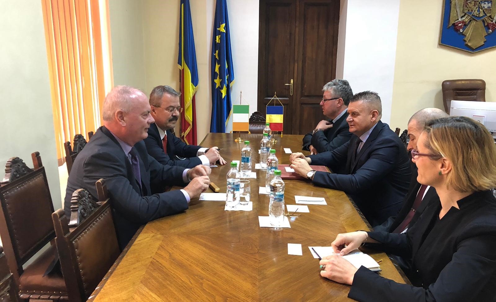 Irlandezii interesati sa faca afaceri in Oradea. Ambasadorul Irlandei in vizita la Oradea