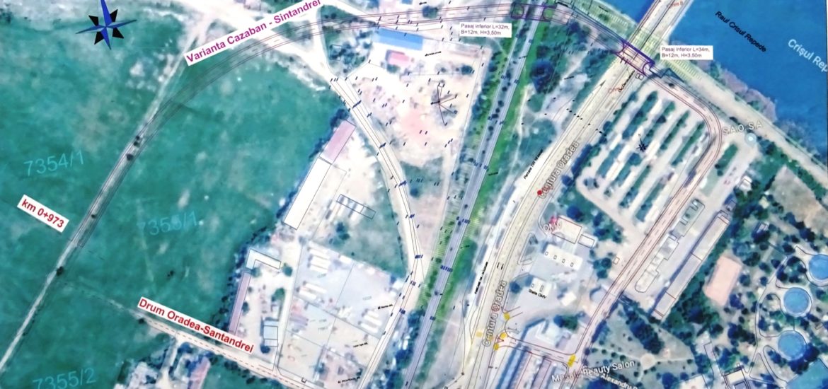 Primaria Oradea rezolva problema congestiei de trafic la giratia spre Santandrei. Doua tuneluri si drum de legatura