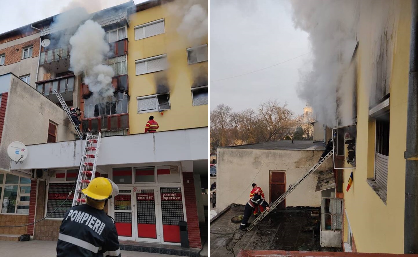 Femeie ranita grav intr-un incendiu produs in municipiul Beius