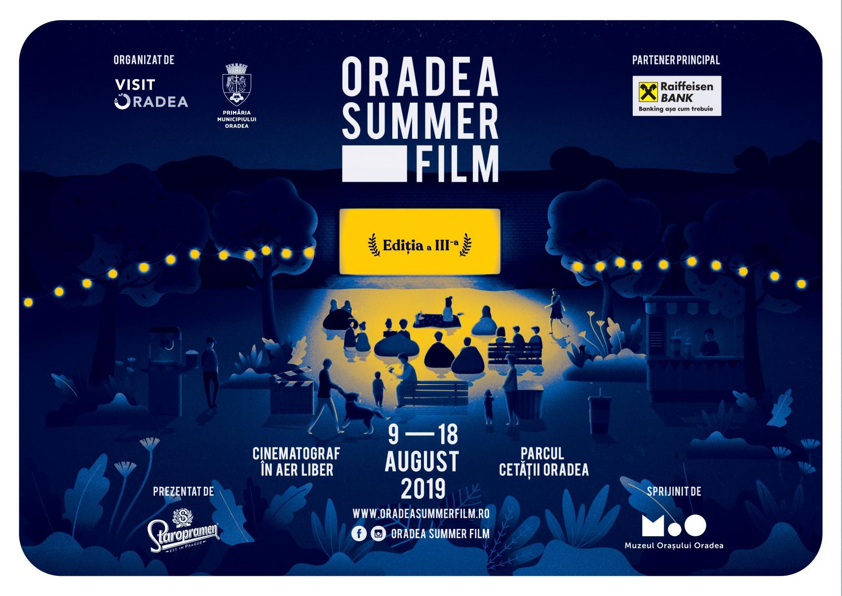 Oradea Summer Film 2019. Programul celor 10 zile de film din Parcul Cetatii