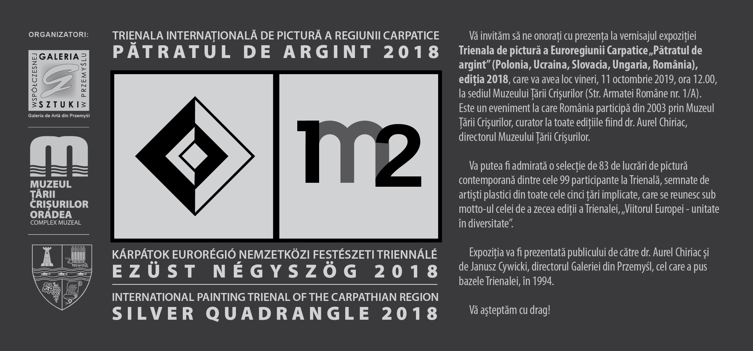 Trienala Internaţională de pictură „Pătratul de argint” ajunge din nou la Oradea