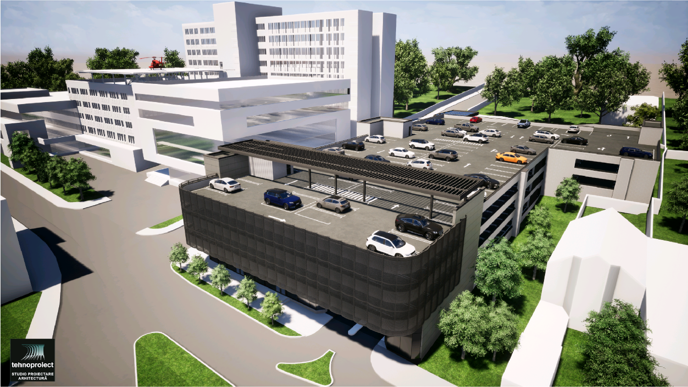 Trei ofertanti pentru construirea parcarii supraetajate de la Spitalul Judetean Oradea
