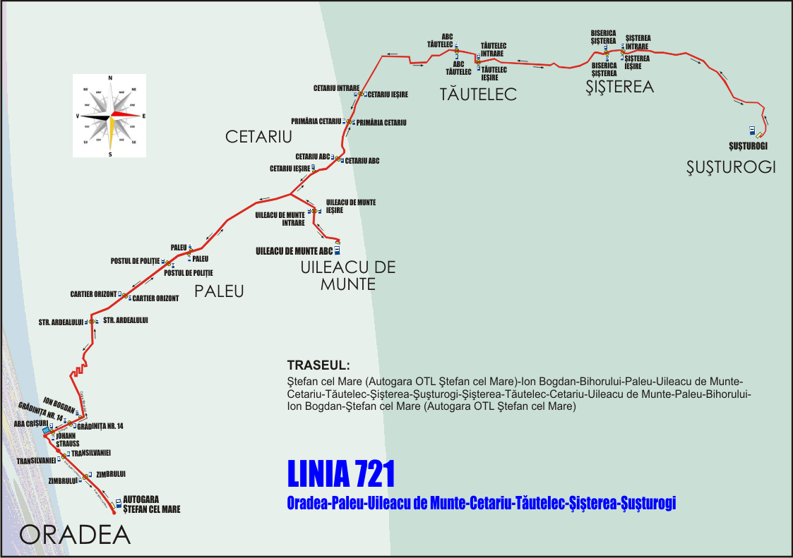 Schita Traseu Linia 721