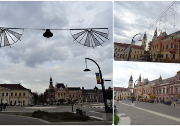 Vin sarbatorile! In Oradea a inceput montarea instalatiilor luminoase pentru sarbatorile de iarna