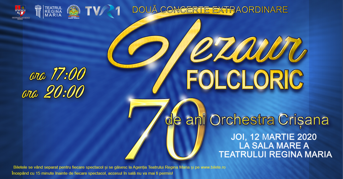 Tezaur Folcloric, 70 de ani de Orchestra Crisana in Oradea