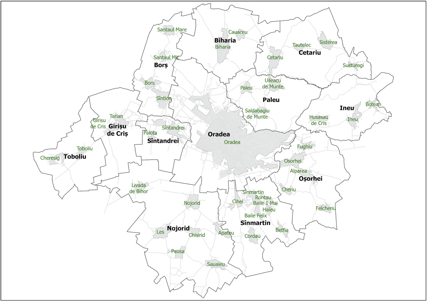 Precizari privind zone metropolitana a Oradiei si localitatile unde nu aveti nevoie de declaratie pe proprie raspundere