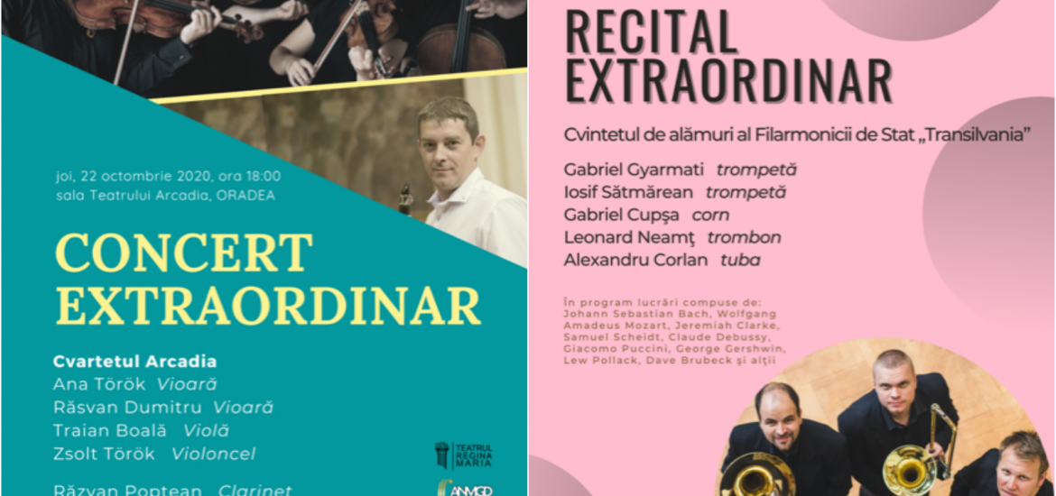 Două evenimente muzicale de excepție, la Sala Arcadia Academia Națională de Muzică „Gheorghe Dima” pe scena orădeană