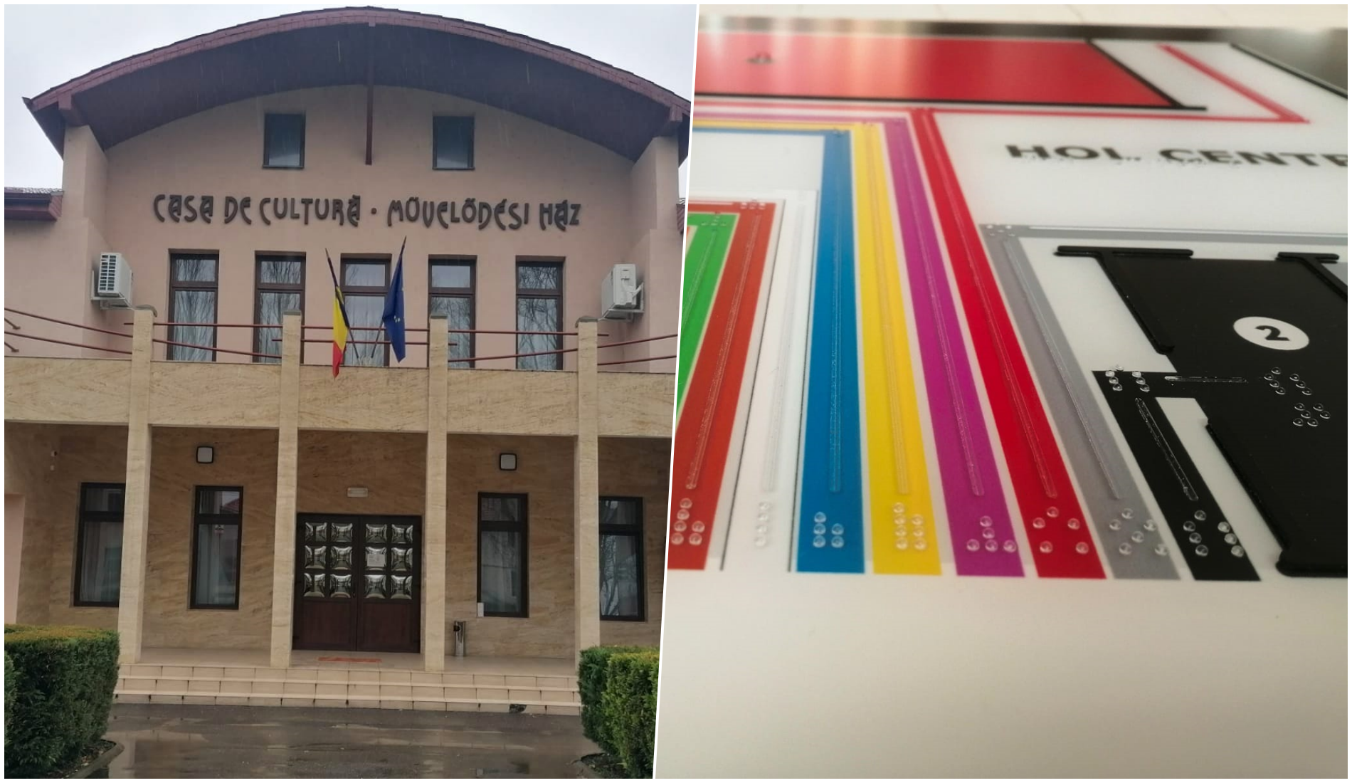 Casa de Cultură din Marghita are, de acum, o harta tactila pentru orientarea persoanelor nevazatoare