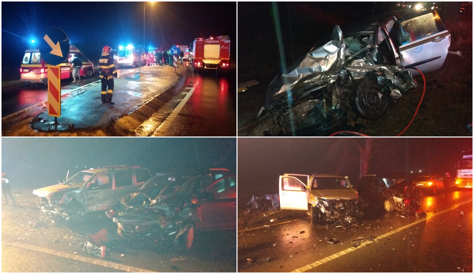 Accident mortal langa Valea lui Mihai, dupa o coliziune frontala intre doua masini