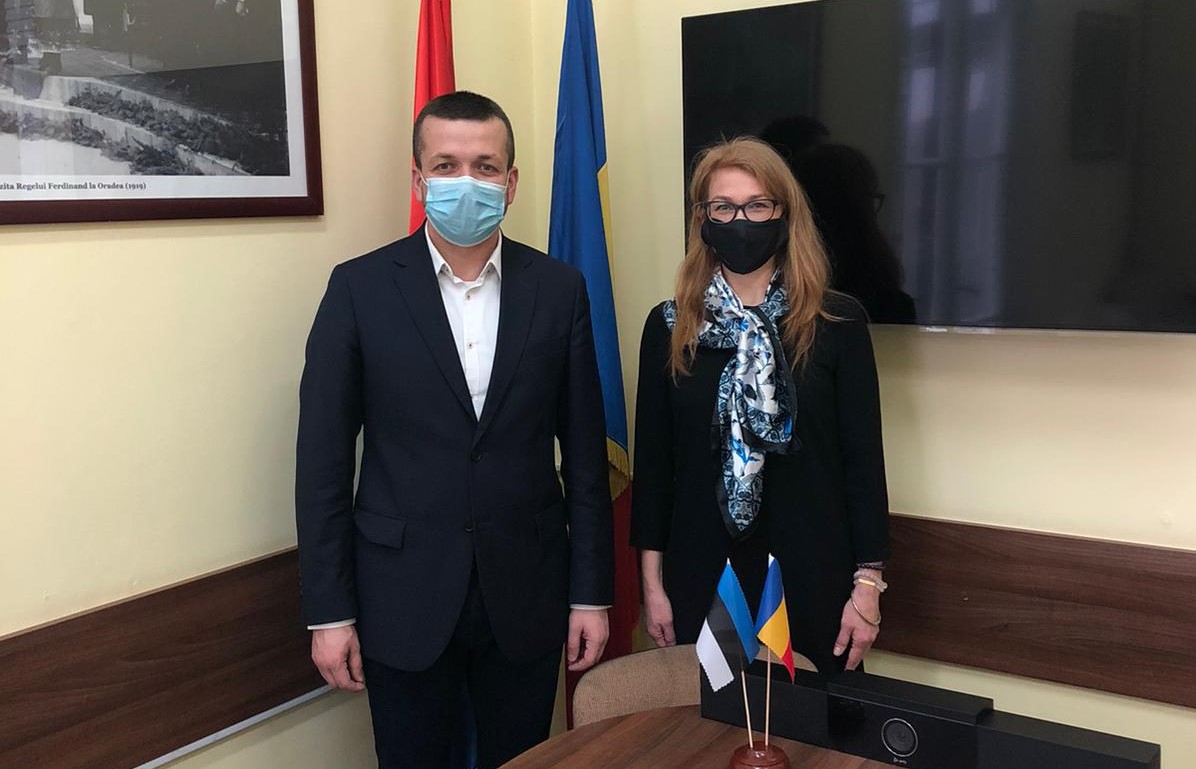 Ambasadorul Estoniei in vizita la Oradea. Tema discutiei: digitalizarea