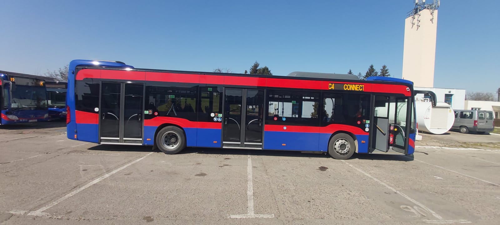 Parcul auto OTL se innoieste. Cinci autobuze Mercedes Citaro Hybrid au sosit azi in Oradea