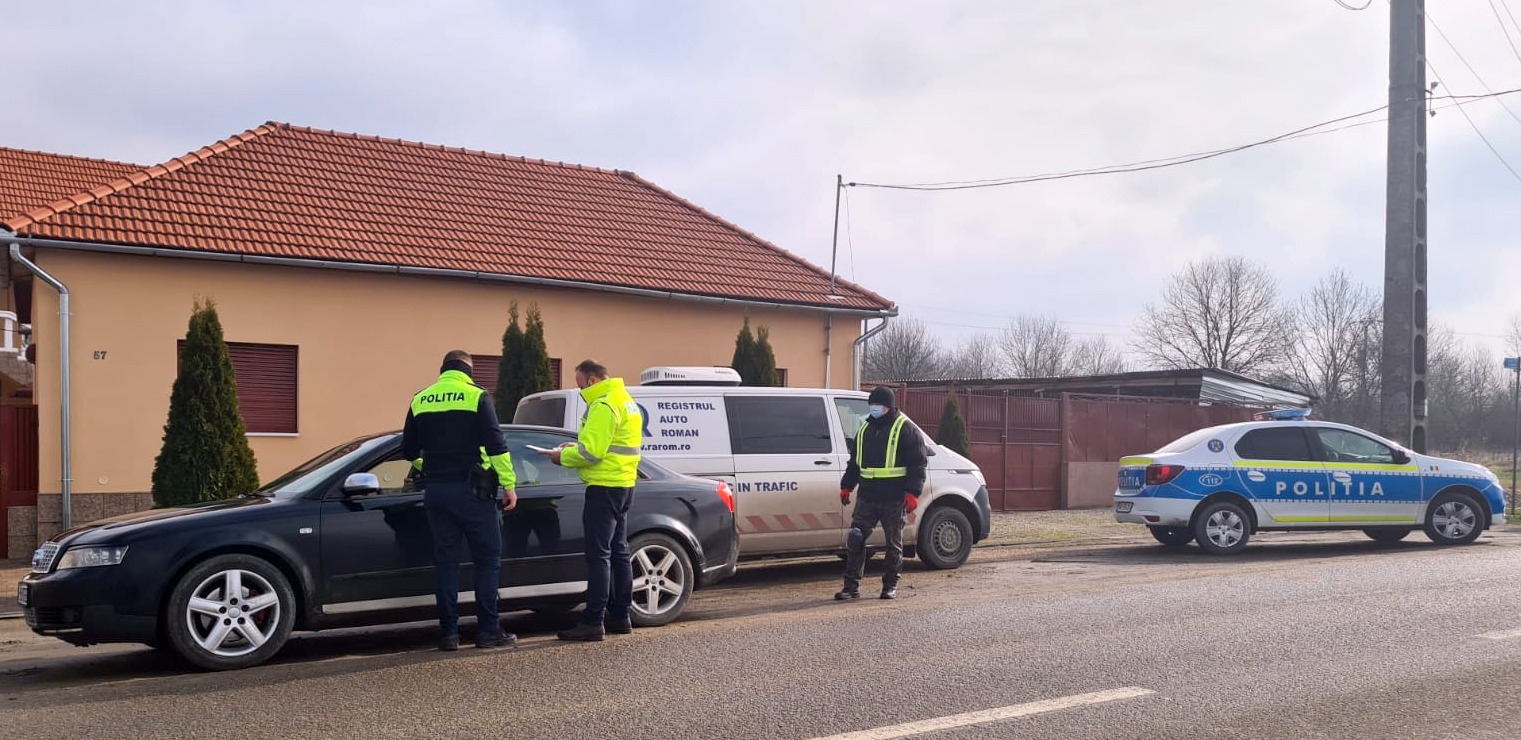 Controale în trafic pentru asigurarea calității șoselelor din judetul Bihor