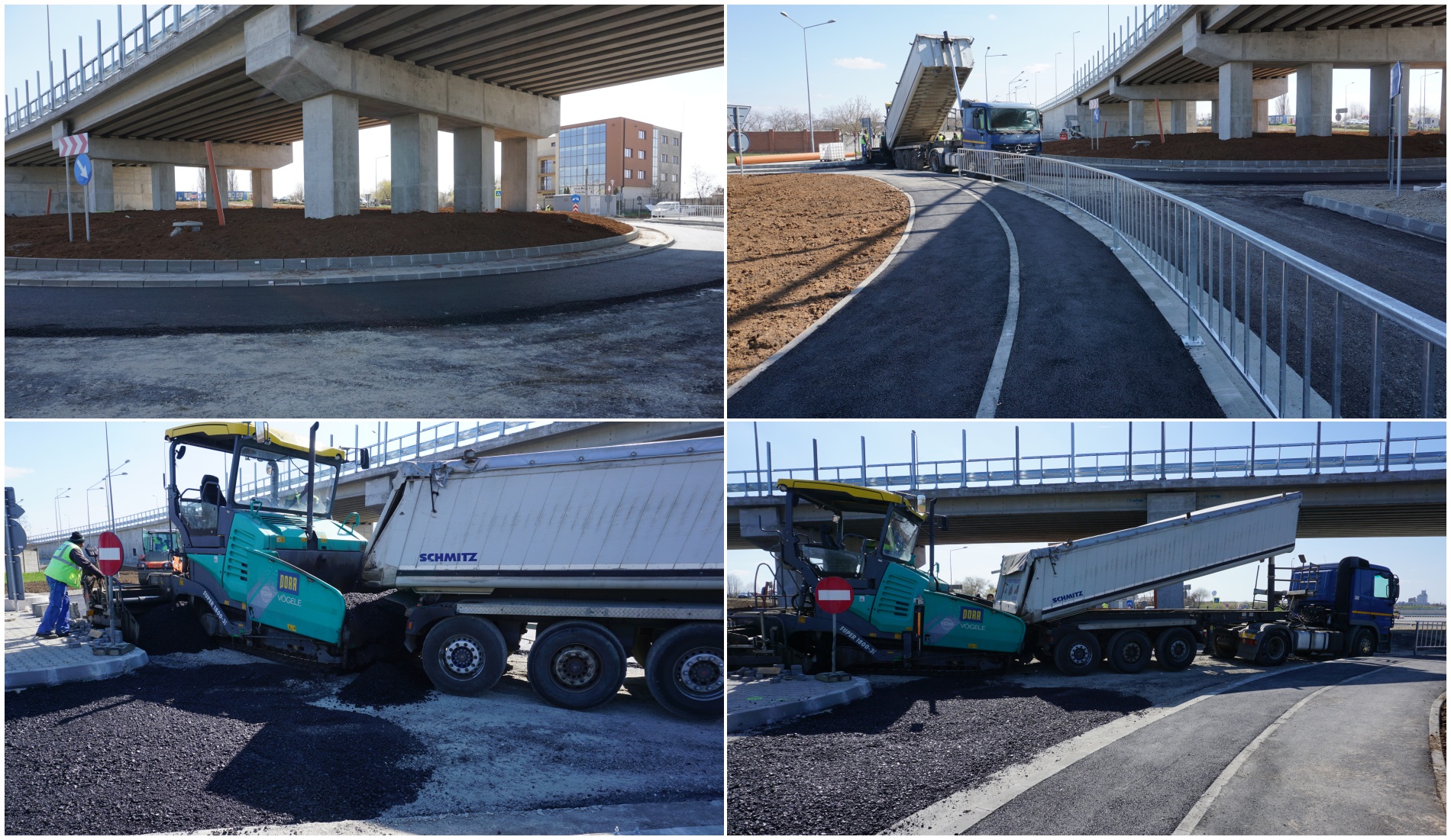 Lucrările la pasajul suprateran din zona Universității, aproape de finalizare