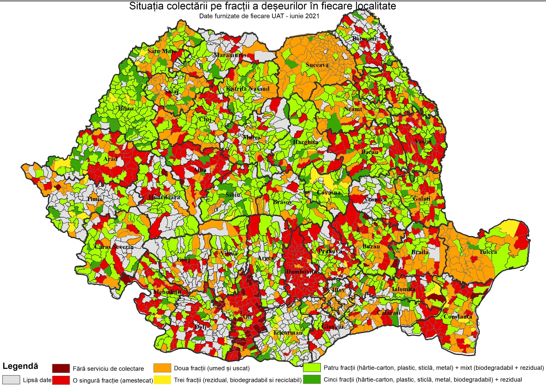 Județul Bihor, pe primul loc în țară la colectarea separată a deșeurilor