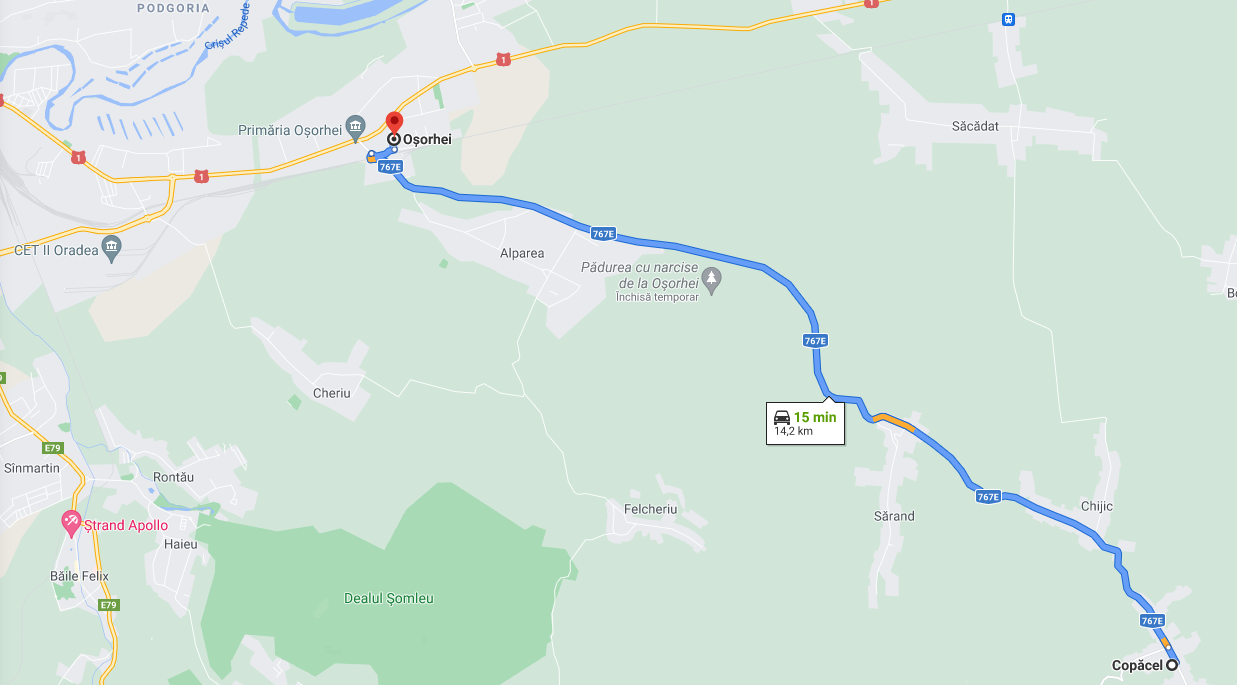 Aproape 13 km de drum dintre Osorhei si Copacel vor fi reabilitati. CJ Bihor va realiza si centurile ocolitoare pentru localitatile Osorhei, Nojorid si Santandrei