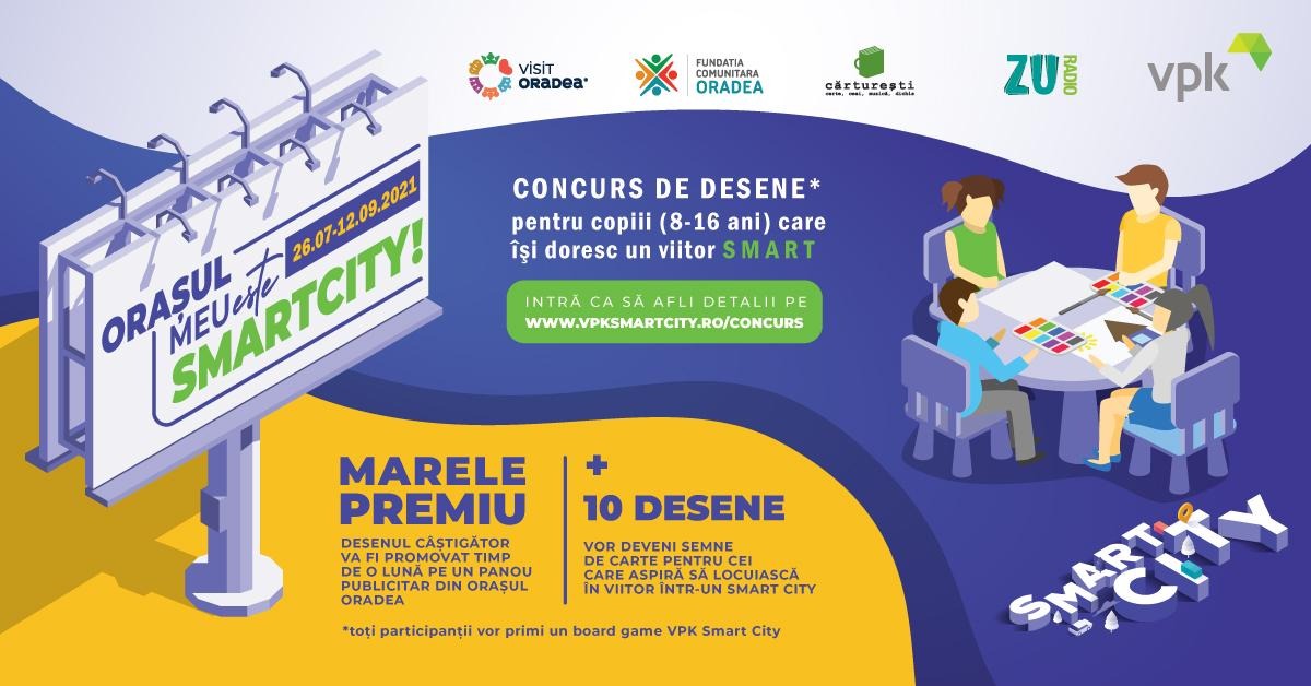Orașul meu este Smart City! Un concurs național de desene pentru copiii smart.