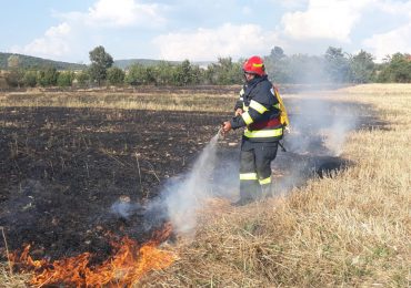 12 incendii în ultimele 24 de ore, in judetul Bihor. Peste 125 de hectare de teren afectate