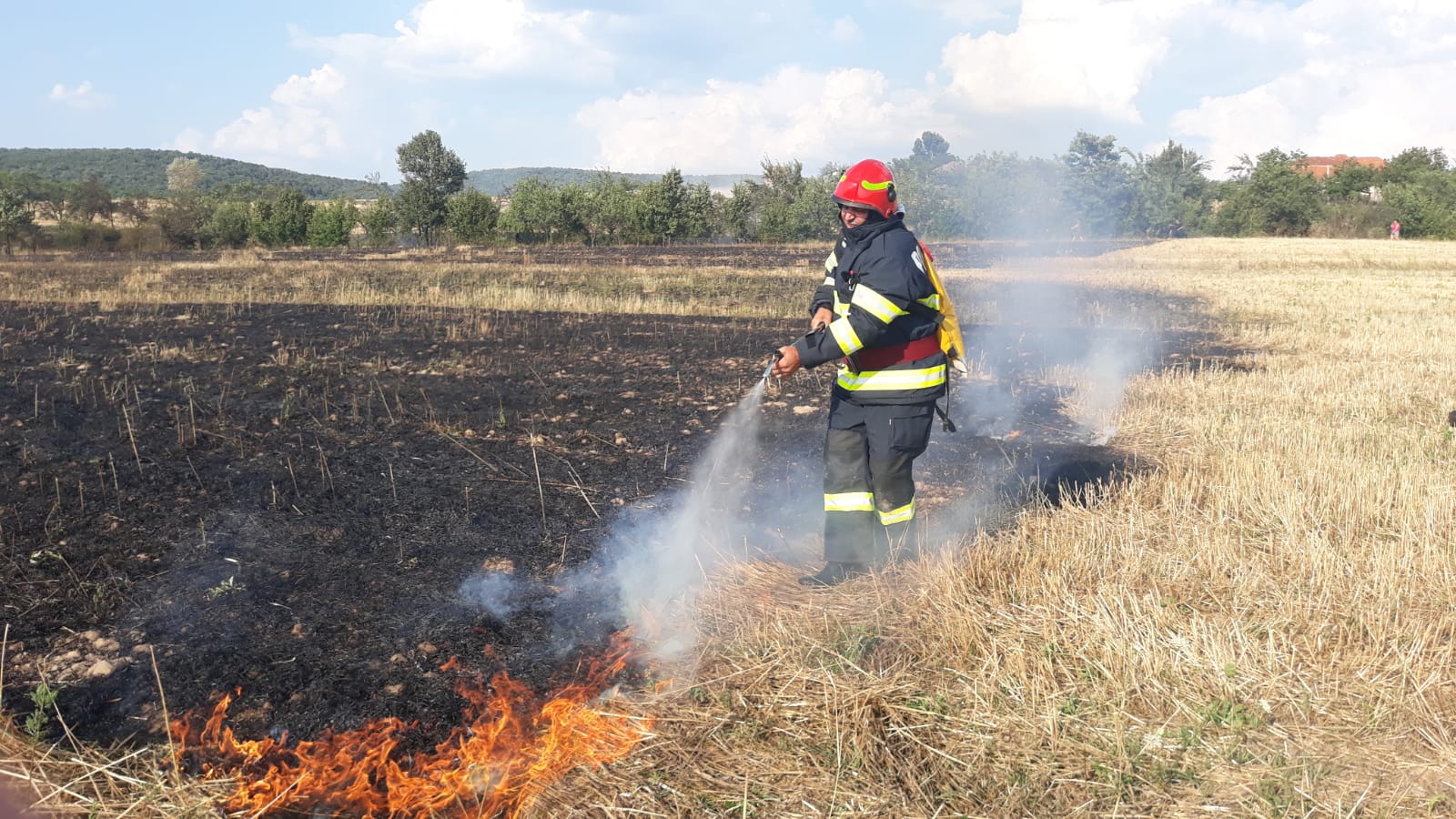 12 incendii în ultimele 24 de ore, in judetul Bihor. Peste 125 de hectare de teren afectate