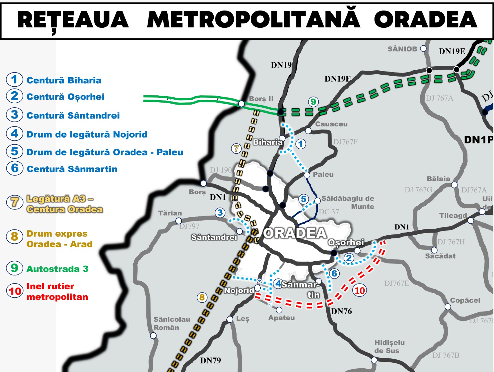 Consiliul Local Oradea a aprobat proiectul construirii Inelului Rutier metropolitan Oradea