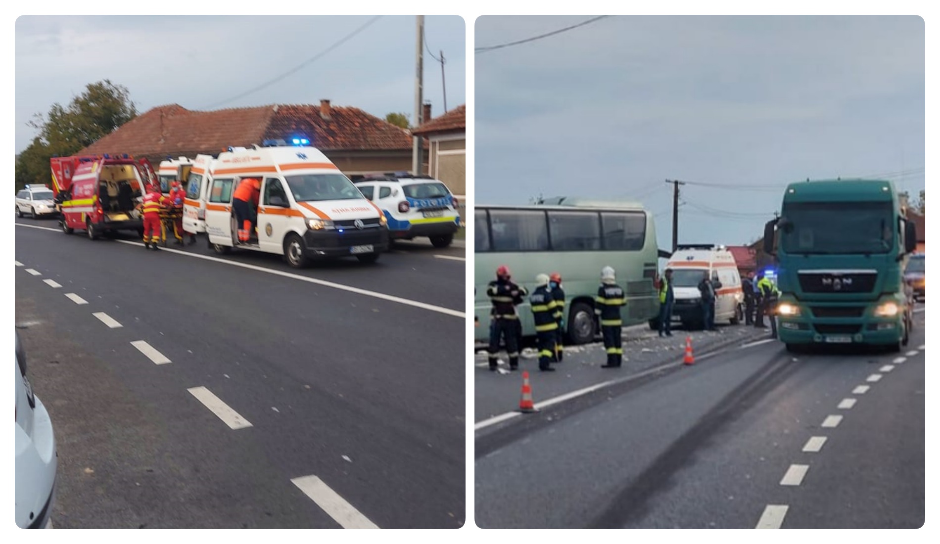 Vinovatul accidentului de ieri din Dusesti, soldat cu 12 persoane ranite, a fost produs de soferul TIR-ul, care nu a adaptat viteza la conditiile de drum